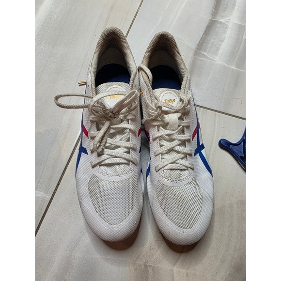 Asics Heatspurt Track Spikes White Blue Red Tokyo 1093A124 Mens 8 Womens 9.5 main image 14